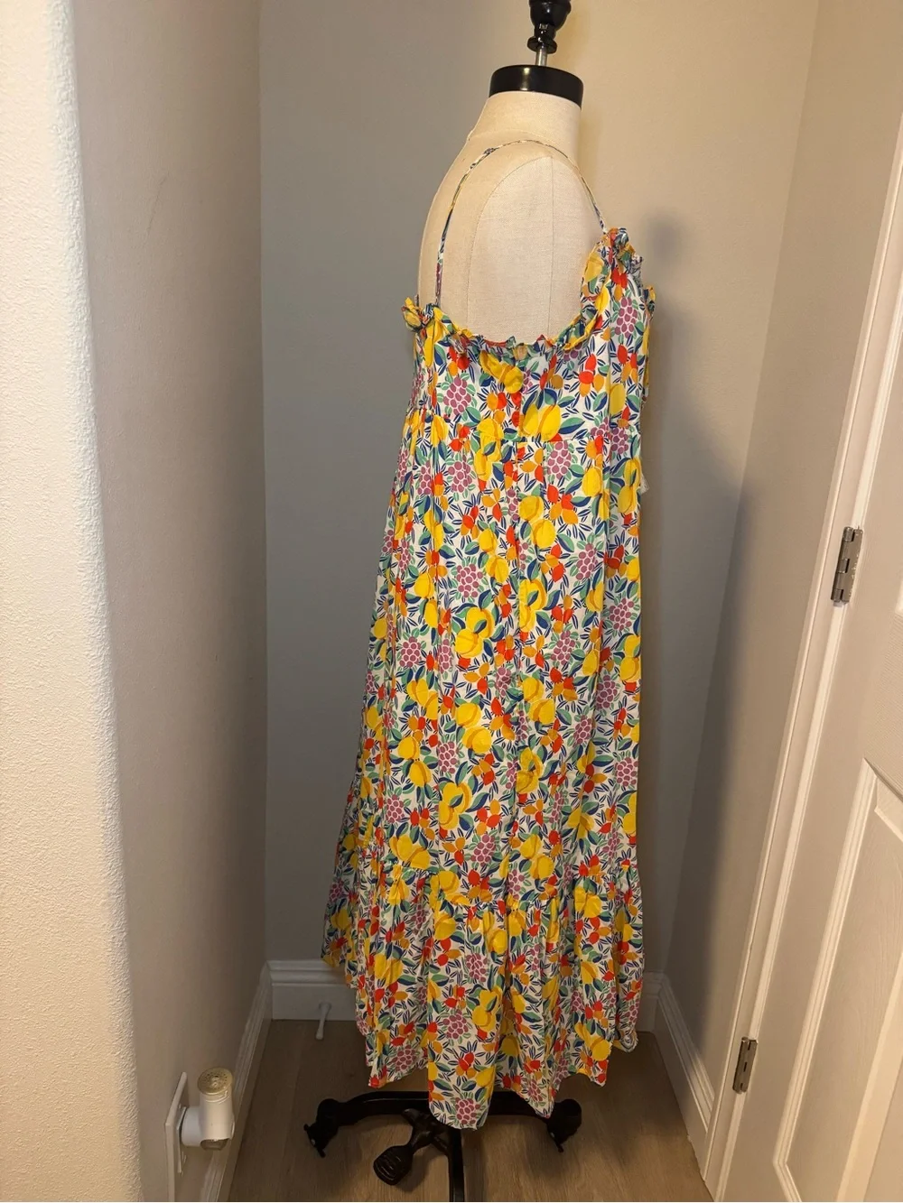 J.Crew ruffle tiered maxi dress